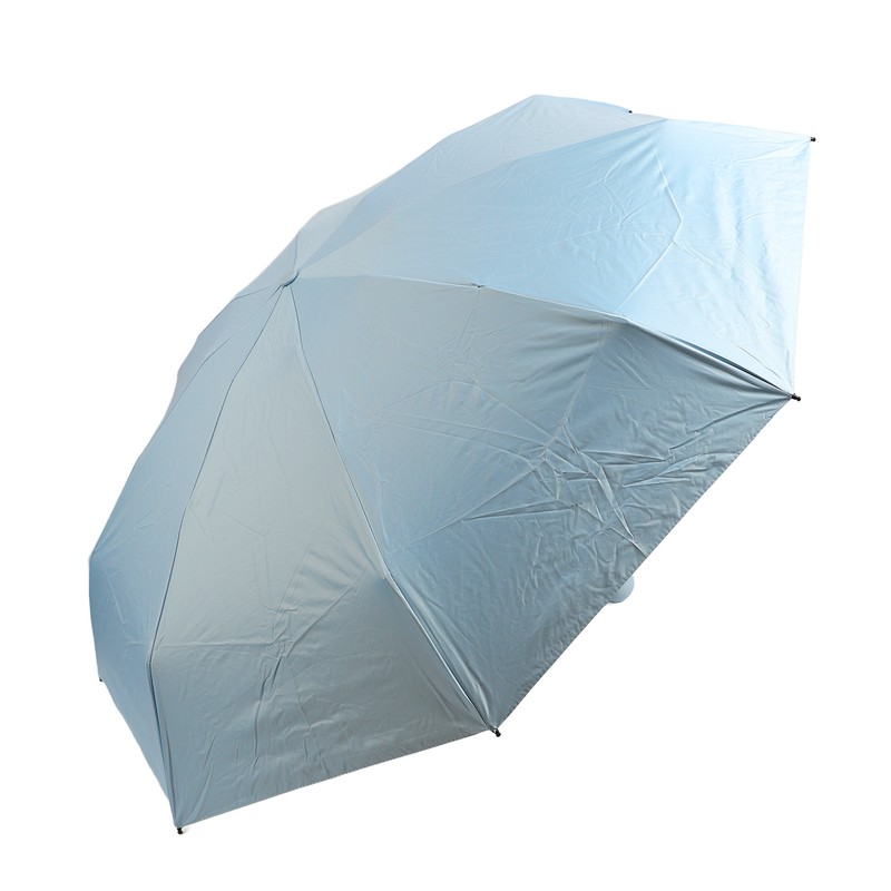 Sun Umbrella Mini Compact Sky Blue Foldable Umbrella for Sunny