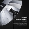 NEEWER 71"/180cm Parabolic Reflective Umbrella Photography with Silver Inner, Soft