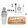 Health Gear 12 Pcs Stainless Steel Cocktail Shaker Set with