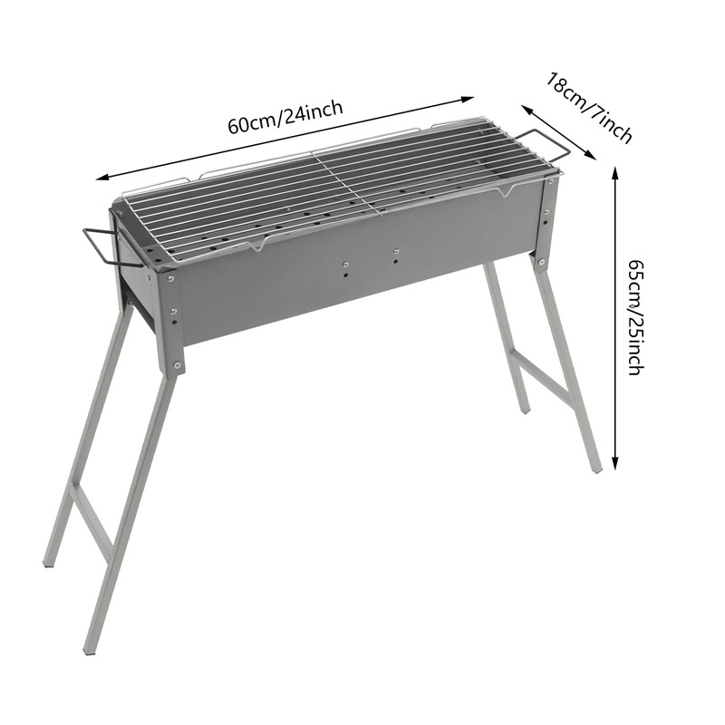 Portable BBQ Grill with Sable Stand,24 * 7 * 25