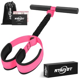 Upgraded Durable Pedal Resistance Band with Handle, Thickened Latex Tubes and Soft Foam Fabric Foot Pedal, Sit Up Exercise Equipment for Abdomen, Waist, Arm, Core/ABS, Leg, Physical Therapy