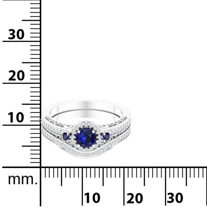 Belinda Jewelz - Anillo de compromiso para mujer (plata platino)