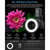 Godox ML150 II Macro Ring Flash with 8pcs Adapter Ring