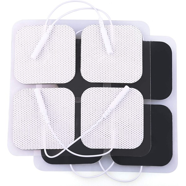 TENS Electrode Pads, 20PCS, 2”x2”, TENS Unit Replacement Pads for Electrotherapy, EMS Muscle Stimulation Machine, Reusable