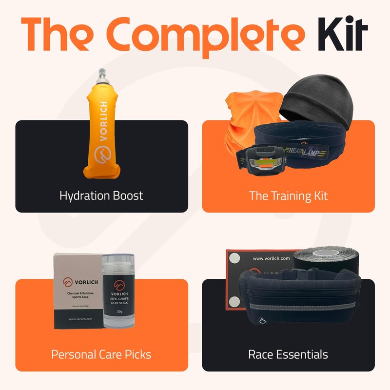 Vorlich® Running Gift Box, 13 Essential Items for Runners, Includes