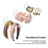 6pcs Acrylic Headband Holder Wall Clear Hanging Headband Organizer Storage