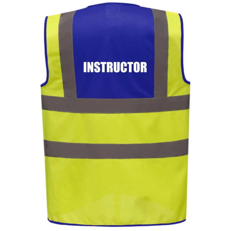 Brook Hi Vis Premium Two Tone Safety Vest - INSTRUCTOR