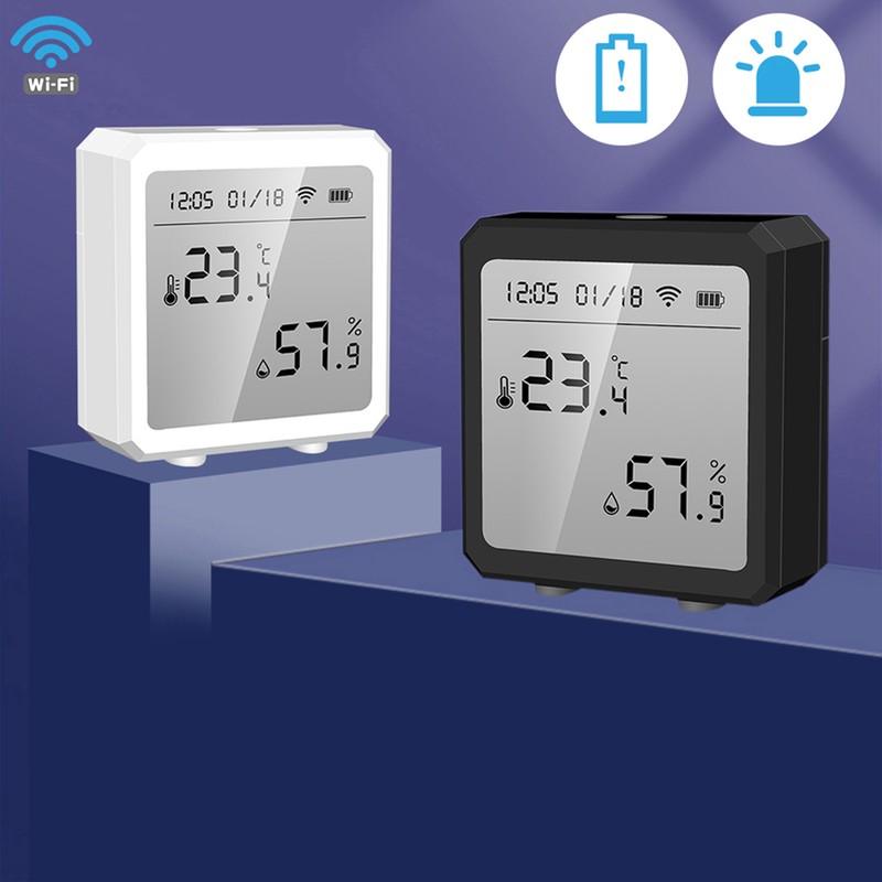Temperature and Humidity Sensor Smart WiFi Indoor Hygrometer Thermometer with