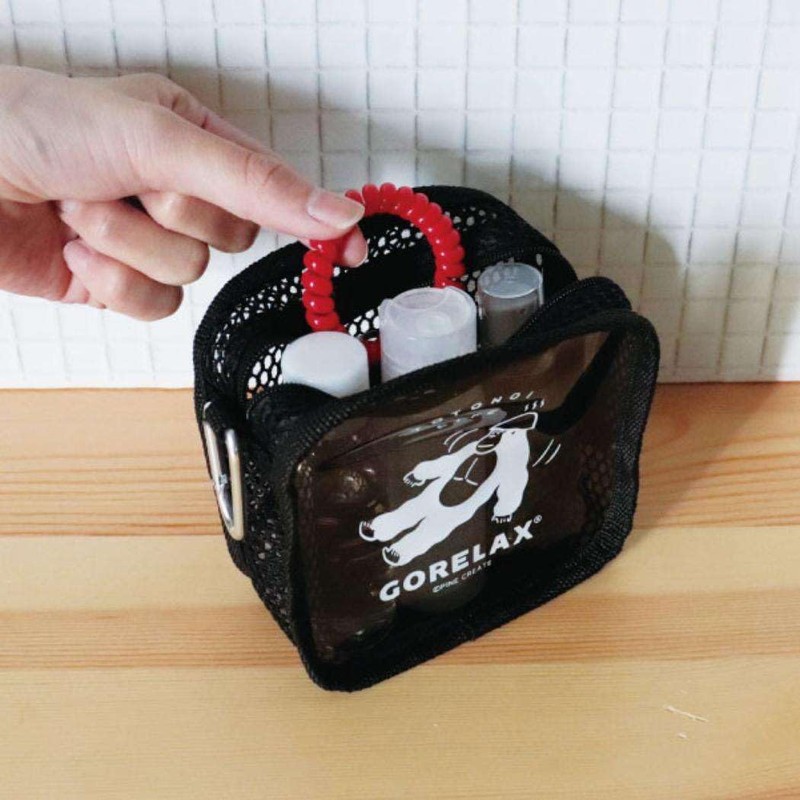 Pine Create Relax Saver Pouch, Black, Size: Approx. W12, D12,