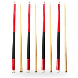 Freetime Fun 58 inch Pool Cue, 19 oz Billiard Pool Cue Sticks 2-Piece Canadian Hard Rock Hardwood, Pool Table Accessories (4 Count)
