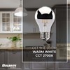 4.5W LED A19 2700K FILAMENT HALF MIRROR E26 120V FULLY