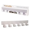 Marcellis Premium Coat Hook, Stainless Steel, 6 Hooks, Wall Hook