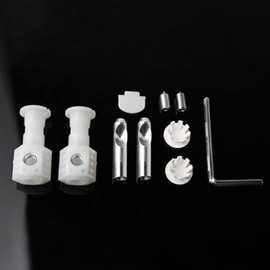 Nudiuhis 2 x Mounting Kits for Wall-Hanging Toilets, Mounting Screws, Mounting Bolts, Universal Mounting Bolt for Toilet Seats, Wall Mounting, Screw Set