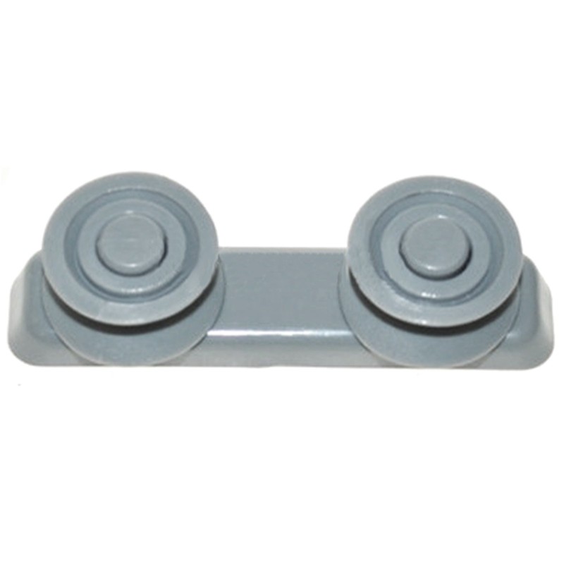 SPARES2GO Basket Drawer Runner Rail Rounded Wheels & Bracket for