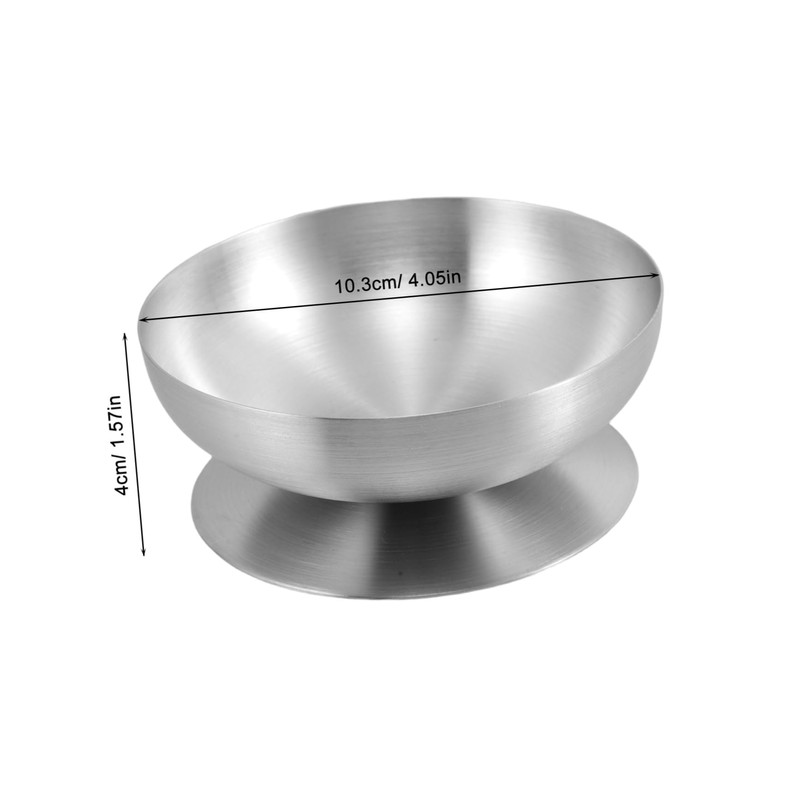 SHOWERORO Footed Ice Cream Bowl Stainless Steel Dessert Cup Ice