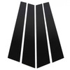 4pcs Window Pillar Post Trim Anti Scratch Glossy Black B