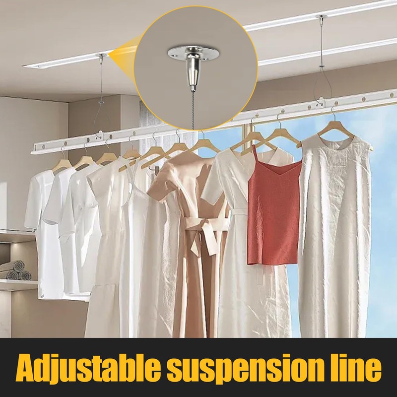 2Pack Stainless Steel Closet Support Bracket - Heavy Duty Ceiling