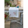 Vervaco PN-0171004 Floral Printed Table Runner Embroidery Set, Cotton, Multi-Colour,