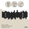 Umbra Sticks Wall-Mounted Coat Rack Rail Hook with 5 Retractable