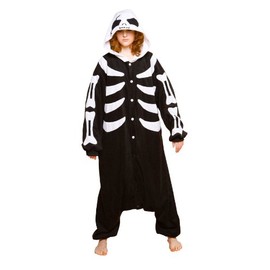 Skeleton Adult Costume (As Shown;One Size)