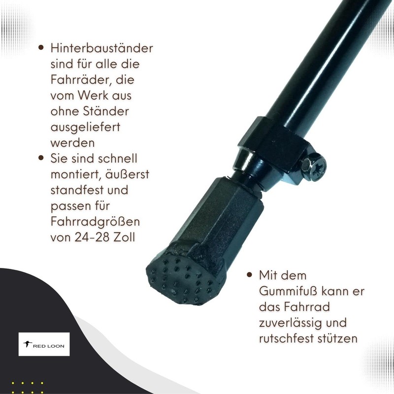 VDP Bike Kickstand - Bicycle Base - Aluminium - Bicycle