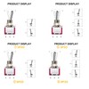 DIYhz 20PCS（4 Kinds） Toggle Switch AC 5A/125V 2A/250V 3（6） Pin