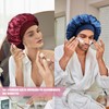 Doitory Satin Bonnet Silk Bonnet for Sleeping, Double Layer Silk