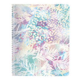 Blueline® 2025 Essential Weekly/Monthly Planner, Appointment Book, 12 Months, January to December, Twin-Wire Binding, 11" x 8.5", Tropical, Bilingual (C958BG.01-25)