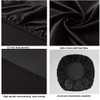 DuShow Fitted Sheet-Deep Pocket Satin Silky Bed Sheet,Breathable Soft and