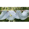 Warm Home Designs Wedding Arch Draping Fabric Bundle - Silver