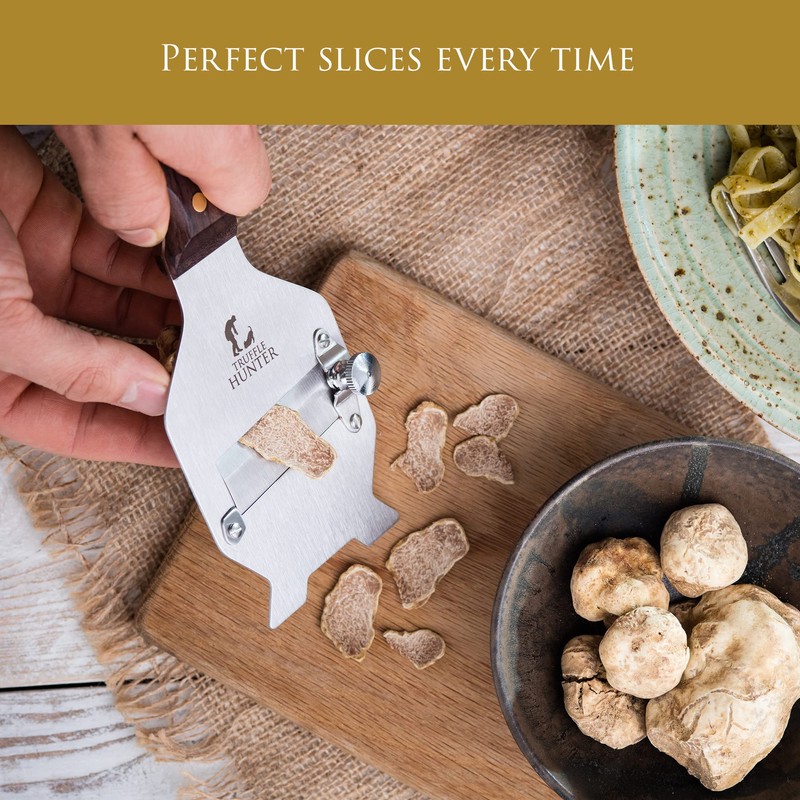 TruffleHunter - Professional Truffle Shaver - Stainless Steel Adjustable Mandoline