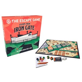 The Escape Game: Escape from Iron Gate - The Puzzle Completing, Drawing, Acting and Trading Prison Break Party Game by Pressman, Multi Color