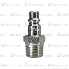 Genuine Dixon 1/4" NPTF Thread DF-Series Plug Pack - (5ct.) D2M2 Pneumatic Male Threaded Plug | Steel | 500 PSI (35 bar) | Trivalent Chrome Plated (1/4" x 1/4" MNPTF)
