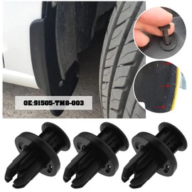 Be In Your Mind 50PCS Car Bumper Cover Clips 91505-TM8-003 Compatible with Accord Hybrid Civic Crosstour CR-V CR-Z HR-V Fender Grille Under Cover Push-Type Retainer Clips