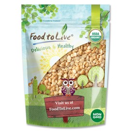 Food to Live Organic Split Yellow Peas, 6 Pounds – Dry Non-GMO Pulses. Legumes in Bulk. Good Source of Protein and Fiber. Easy to Cook. Kosher