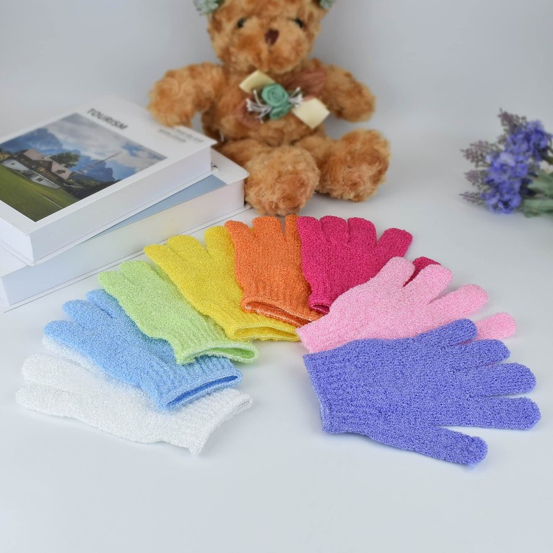 2 Pcs Shower Gloves, Exfoliating Gloves, Exfoliating Mitt, Exfoliating Body