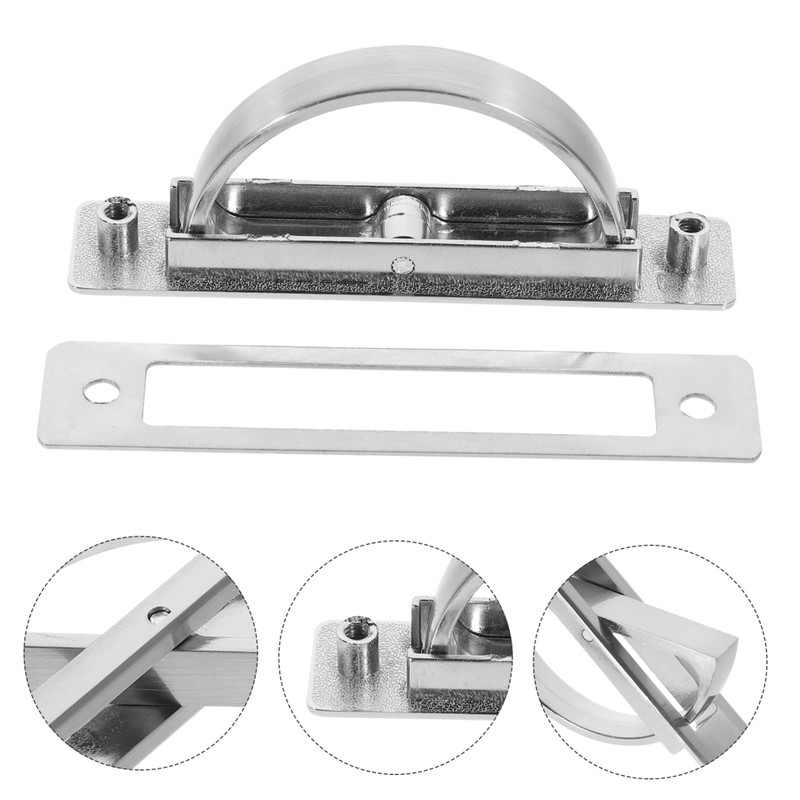 Operitacx Invisible Cabinet Handle Metal Pull Handle for Wardrobe Space