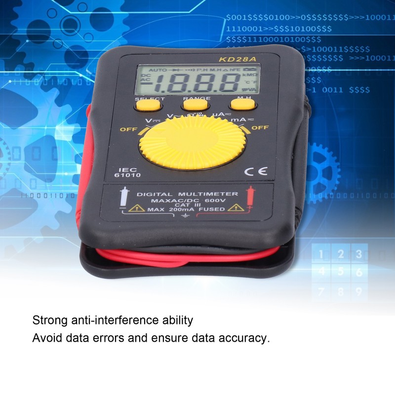 Multifunction Multimeter Intelligent Digital AntiInterference Automatic Overload Protection Voltmeter