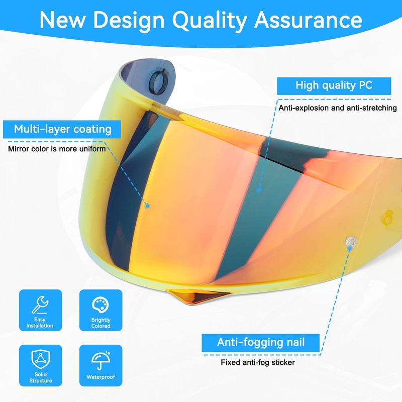 RIDLOG HJ-34P Visor C10 Helmet Visor HJC-C10 Motorcycle Helmet Visor