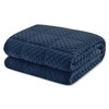 Huloo Sleep Weighted Blanket Queen 15lbs for Adult(60"×80",Navy Blue) Breathable