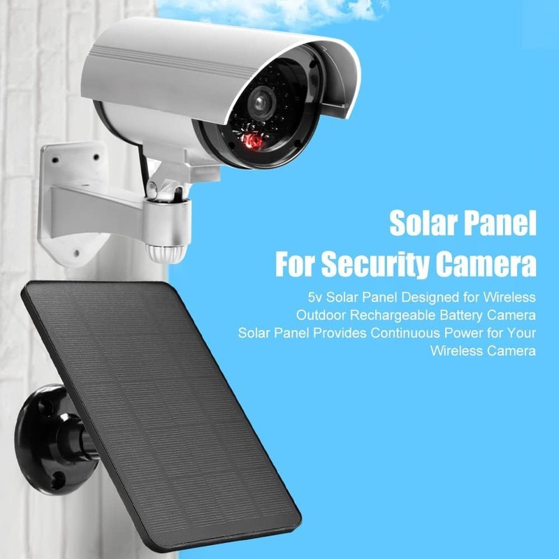 Solar Panel Charger -Weather Resistant, 5W 5V Solar Panel Wall