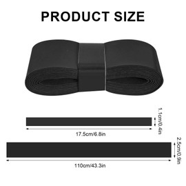 Lunaanda Pack of 10 Coloured Grip Tape Tennis Racket Tennis Replacement Grip Tape Tennis Racket Overgrip Tape Badminton Racket Non-Slip for Badminton Rackets (Black)