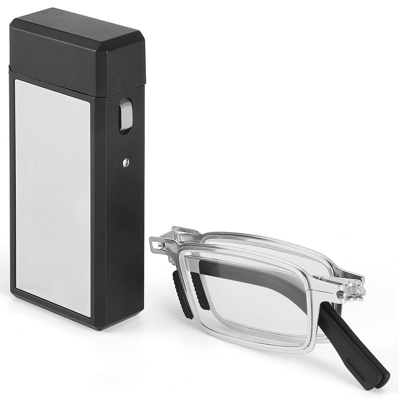 Riwissipa Portable Foldable Blue Light Blocking Reading Glasses Ultra Thin
