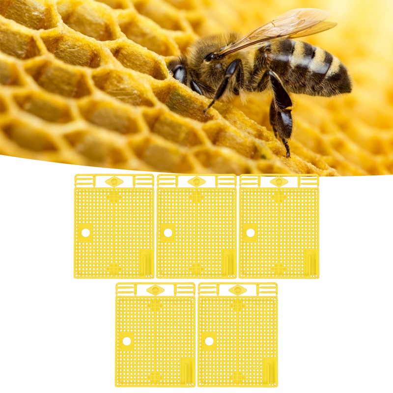 5Pcs Reusable Queen Bee Isolator Portable Queen Introducing Cage Beekeeping