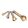 Countersink Deburring Drill Taper, Chamfering Bits HSS for Metal for