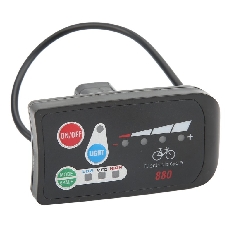 Electric Bicycle Display ABS Lightweight LED Display Meter With Waterproof