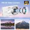 Digital Camera, 4K Autofocus Vlogging Camera with 64GB Card, 2000mAh