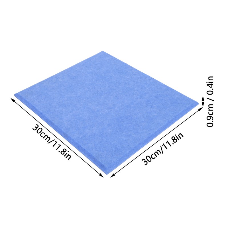 6Pcs Acoustic Absorption Panel Thickened Reduce Reverb SoundProof Padding Absorber(Blue