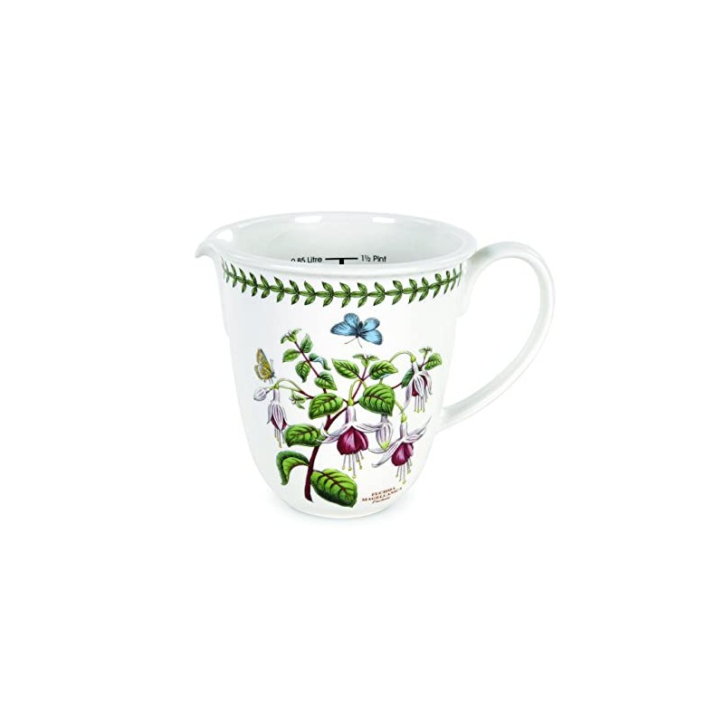 Portmeirion Botanic Garden 30oz Measuring Jug - Fuchsia Motif, Fine