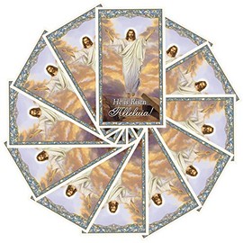 He is Risen Alleluia! Holy Prayer Card, Pack of 100